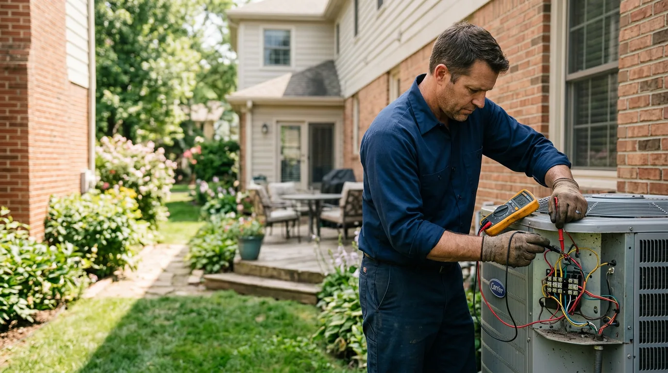 HVAC technician working near Blackfoot, ID